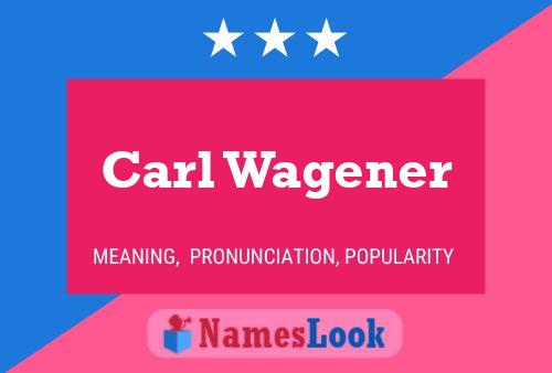 ملصق اسم Carl Wagener