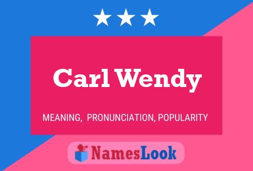 ملصق اسم Carl Wendy