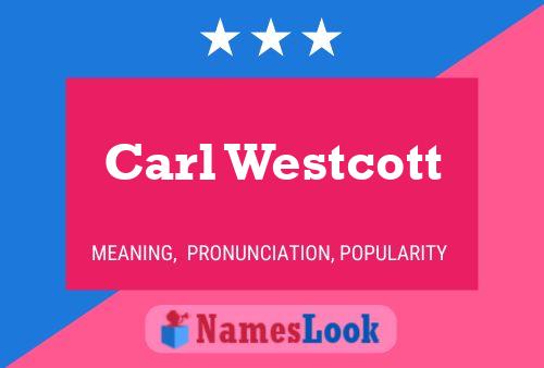 ملصق اسم Carl Westcott