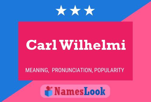 ملصق اسم Carl Wilhelmi