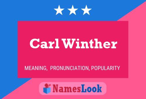 ملصق اسم Carl Winther