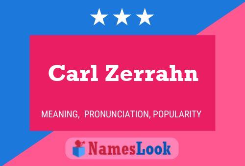 ملصق اسم Carl Zerrahn