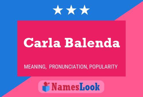 ملصق اسم Carla Balenda