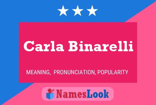 ملصق اسم Carla Binarelli