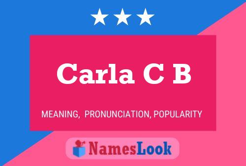 ملصق اسم Carla C B