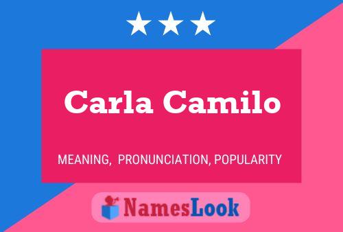 ملصق اسم Carla Camilo