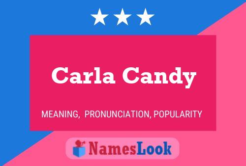 ملصق اسم Carla Candy