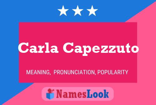 ملصق اسم Carla Capezzuto