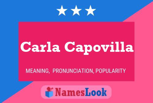 ملصق اسم Carla Capovilla