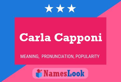 ملصق اسم Carla Capponi