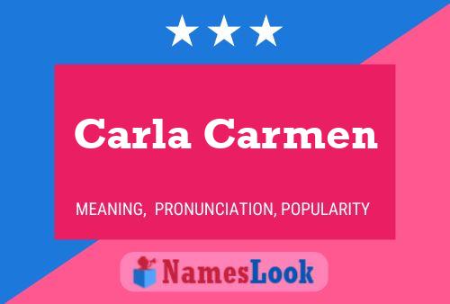 ملصق اسم Carla Carmen