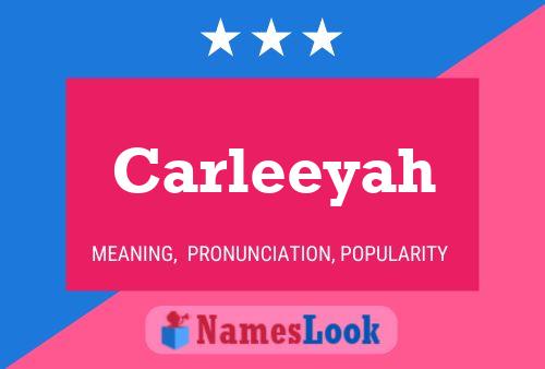 ملصق اسم Carleeyah