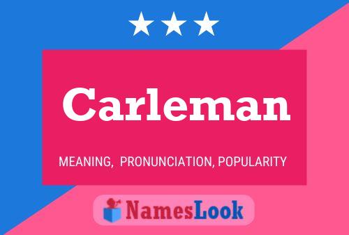 ملصق اسم Carleman