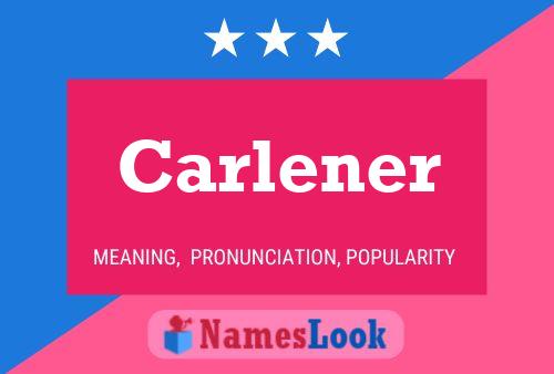 ملصق اسم Carlener