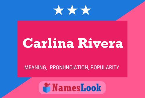 ملصق اسم Carlina Rivera