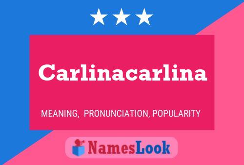 ملصق اسم Carlinacarlina