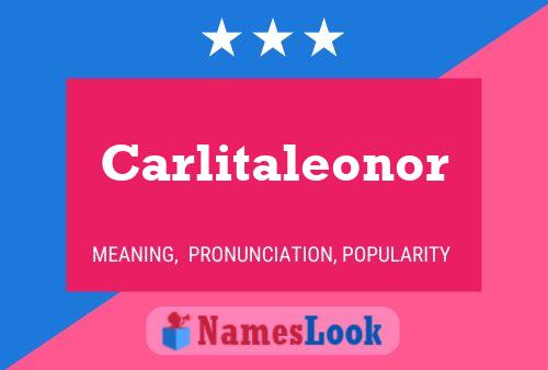 ملصق اسم Carlitaleonor