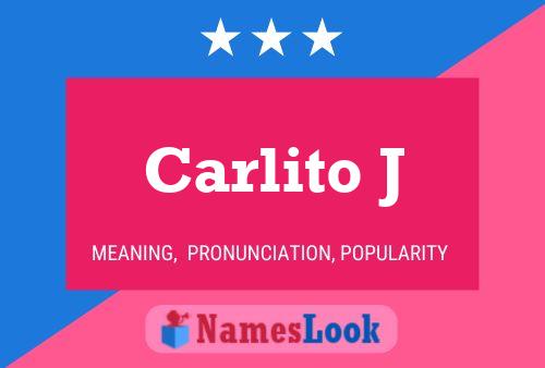 ملصق اسم Carlito J