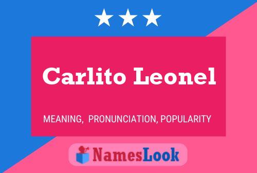 ملصق اسم Carlito Leonel