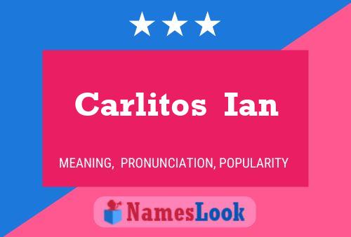 ملصق اسم Carlitos  Ian