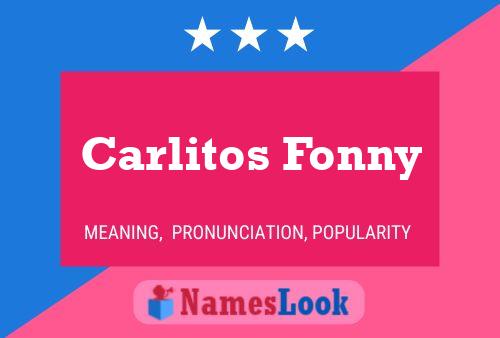 ملصق اسم Carlitos Fonny