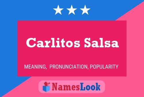 ملصق اسم Carlitos Salsa