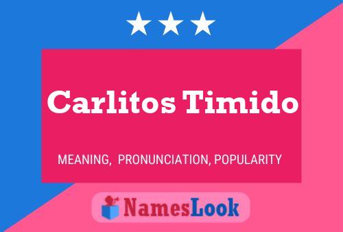 ملصق اسم Carlitos Timido