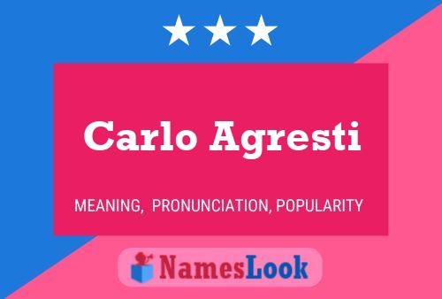 ملصق اسم Carlo Agresti