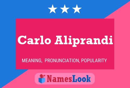 ملصق اسم Carlo Aliprandi