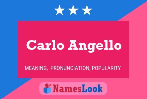 ملصق اسم Carlo Angello