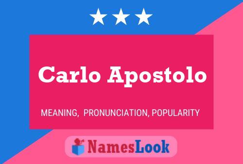 ملصق اسم Carlo Apostolo