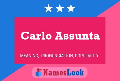 ملصق اسم Carlo Assunta