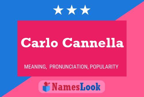 ملصق اسم Carlo Cannella