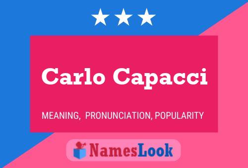 ملصق اسم Carlo Capacci