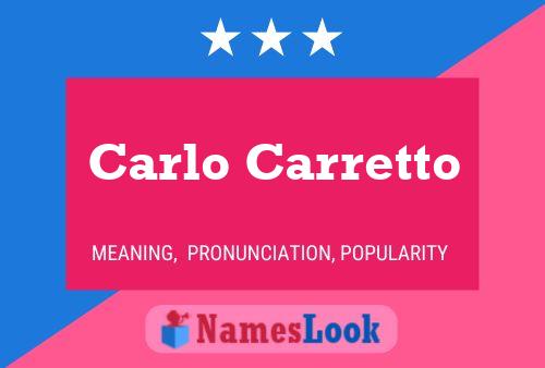 ملصق اسم Carlo Carretto