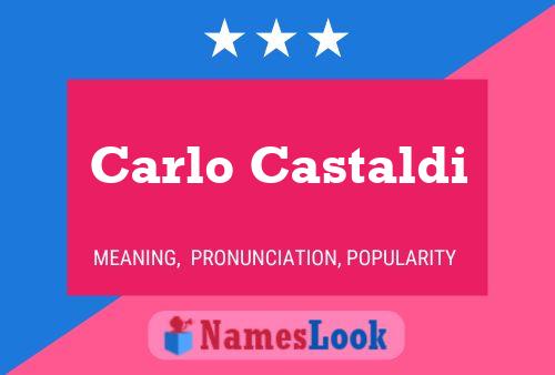 ملصق اسم Carlo Castaldi