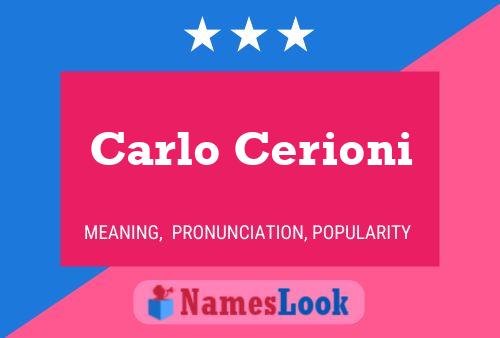 ملصق اسم Carlo Cerioni