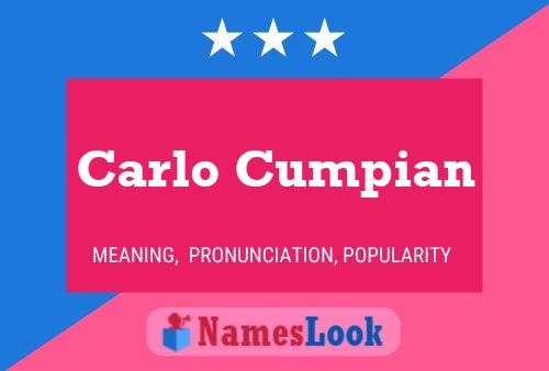 ملصق اسم Carlo Cumpian