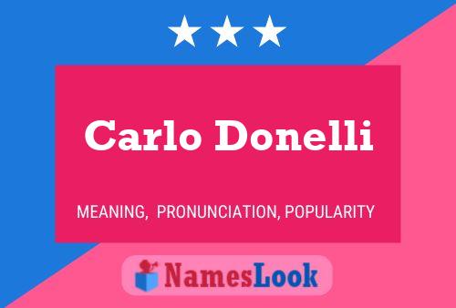 ملصق اسم Carlo Donelli