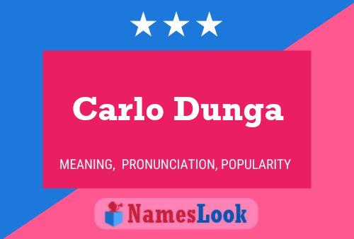 ملصق اسم Carlo Dunga