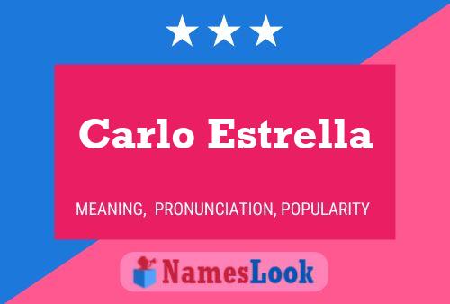 ملصق اسم Carlo Estrella