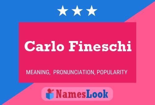 ملصق اسم Carlo Fineschi