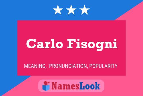 ملصق اسم Carlo Fisogni