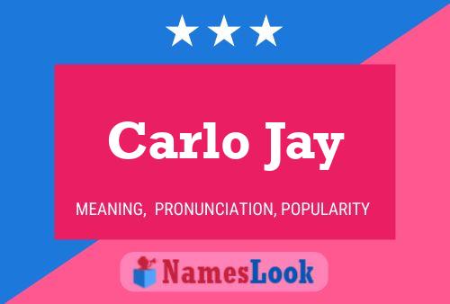 ملصق اسم Carlo Jay