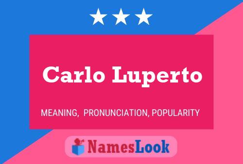 ملصق اسم Carlo Luperto