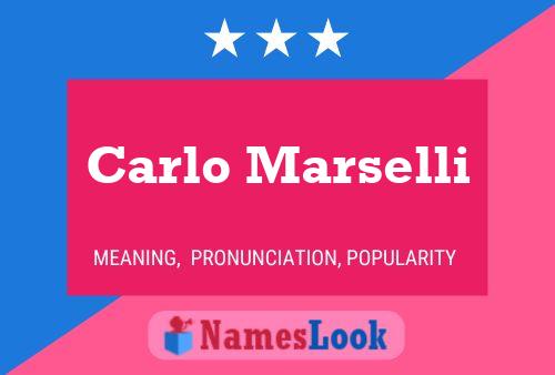 ملصق اسم Carlo Marselli