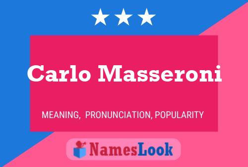 ملصق اسم Carlo Masseroni