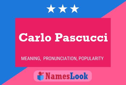 ملصق اسم Carlo Pascucci