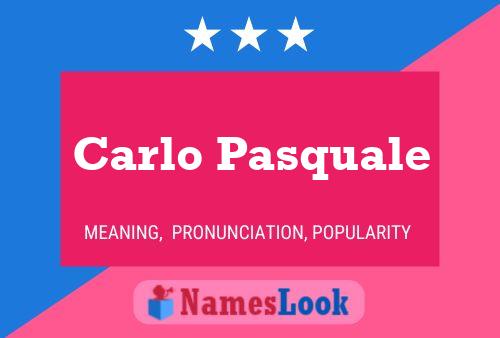 ملصق اسم Carlo Pasquale