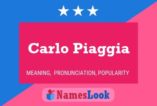 ملصق اسم Carlo Piaggia